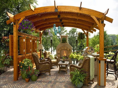 Дизайн беседок для дачи