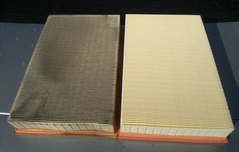 разница между новым и старым воздушным фильтром разница между новым и старым воздушным фильтром