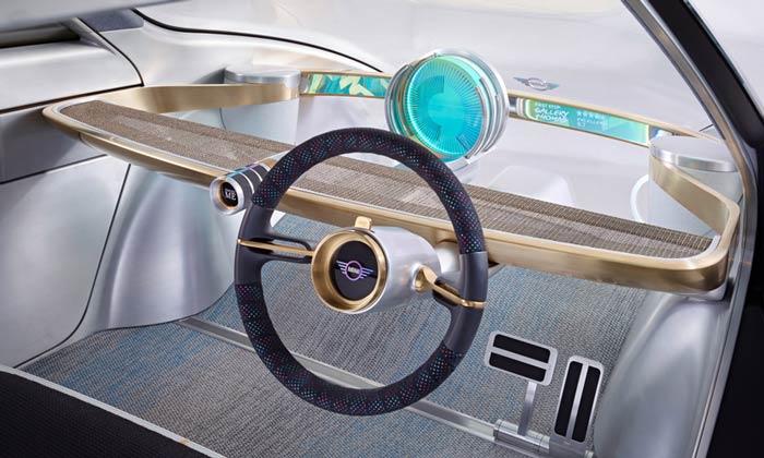 предполагаемый салон автомобиля будущего - полный минимализм