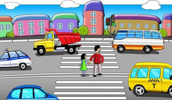 соблюдаем пдд - переходим только по зебре