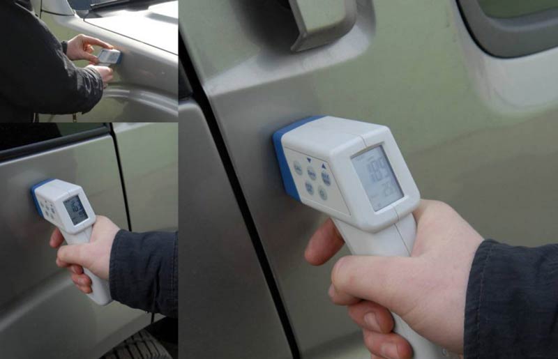 определение толщины лакокрасочного покрытия авто