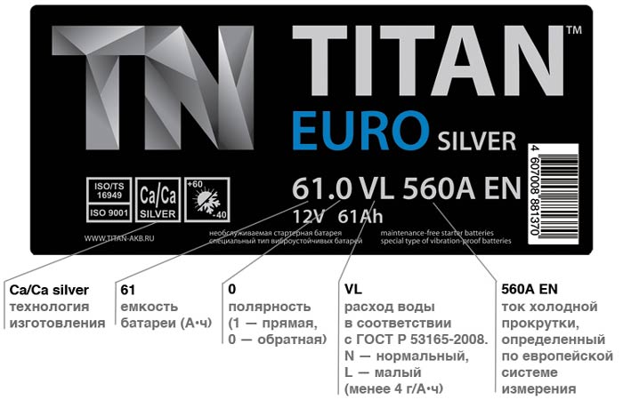 маркировка аккумулятора и его расшифровка